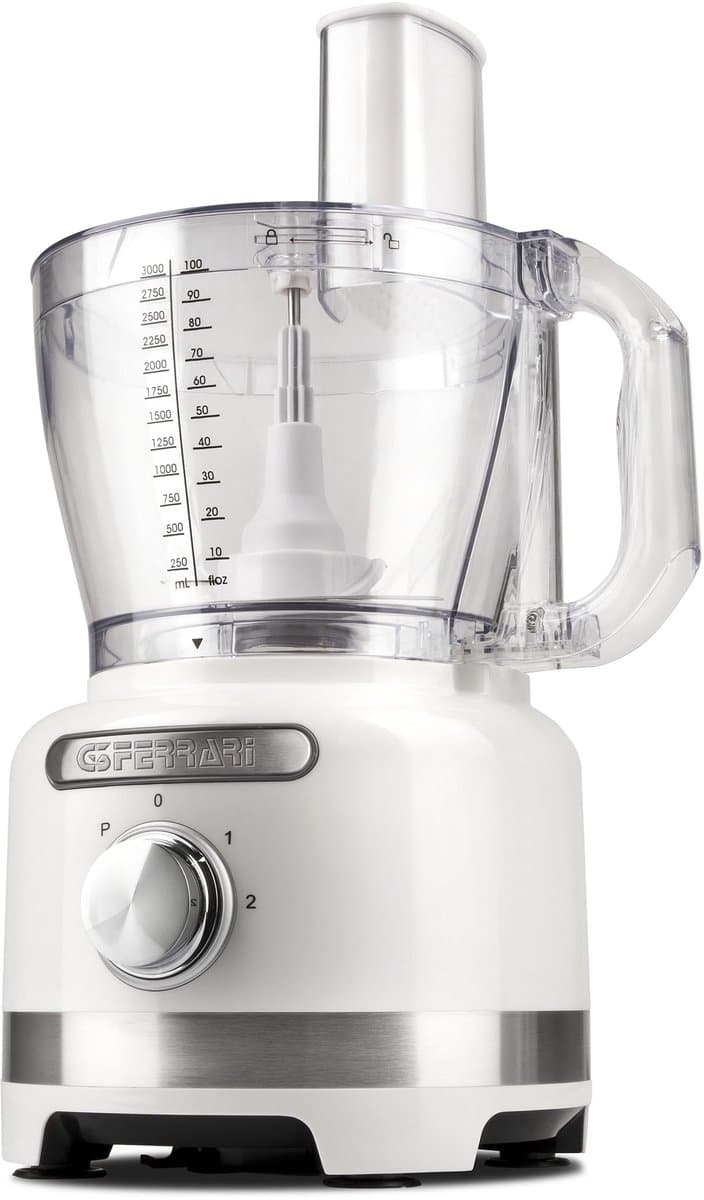 G3Ferrari Mixatutto Foodprocessor 1000W – 1,5L Blender – 2 Snelheden + Pulse – 3 RVS Snij/raspschijven – Hakmolen – Kneedfunctie – Klopper – Inclusief Spatel — afbeelding 1
