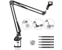 Neewer Microfoon Arm - Boom Arm - Microfoon Standaard zonder Microfoon - Mic Stand - Zwart