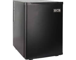 HCB® - Professionele Horeca Minibar koeling - 25 liter - 230V - Mini Koelkast - Kleine drankenkoelkast - Flessenkoelkast - Bier koelkast - tafelmodel - 39.5x38.5x48 cm (DxBxH) - 11 kg - Frigo - 1424