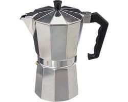 5Five Percolator Italiaans koffiezetapparaat - Aluminium - zilver - 450 ml - Koffiezetter