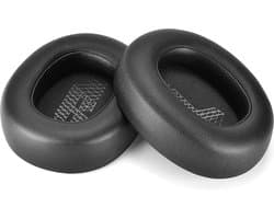 Vervangende oorkussens voor JBL E65 E65BTNC / DUET NC / LIVE650 BTNC LIVE660 BTNC Hoofdtelefoon, Verbeterde Memory Foam Oorkussens Vervanging Oorbeschermers... (Stof -Zwart)