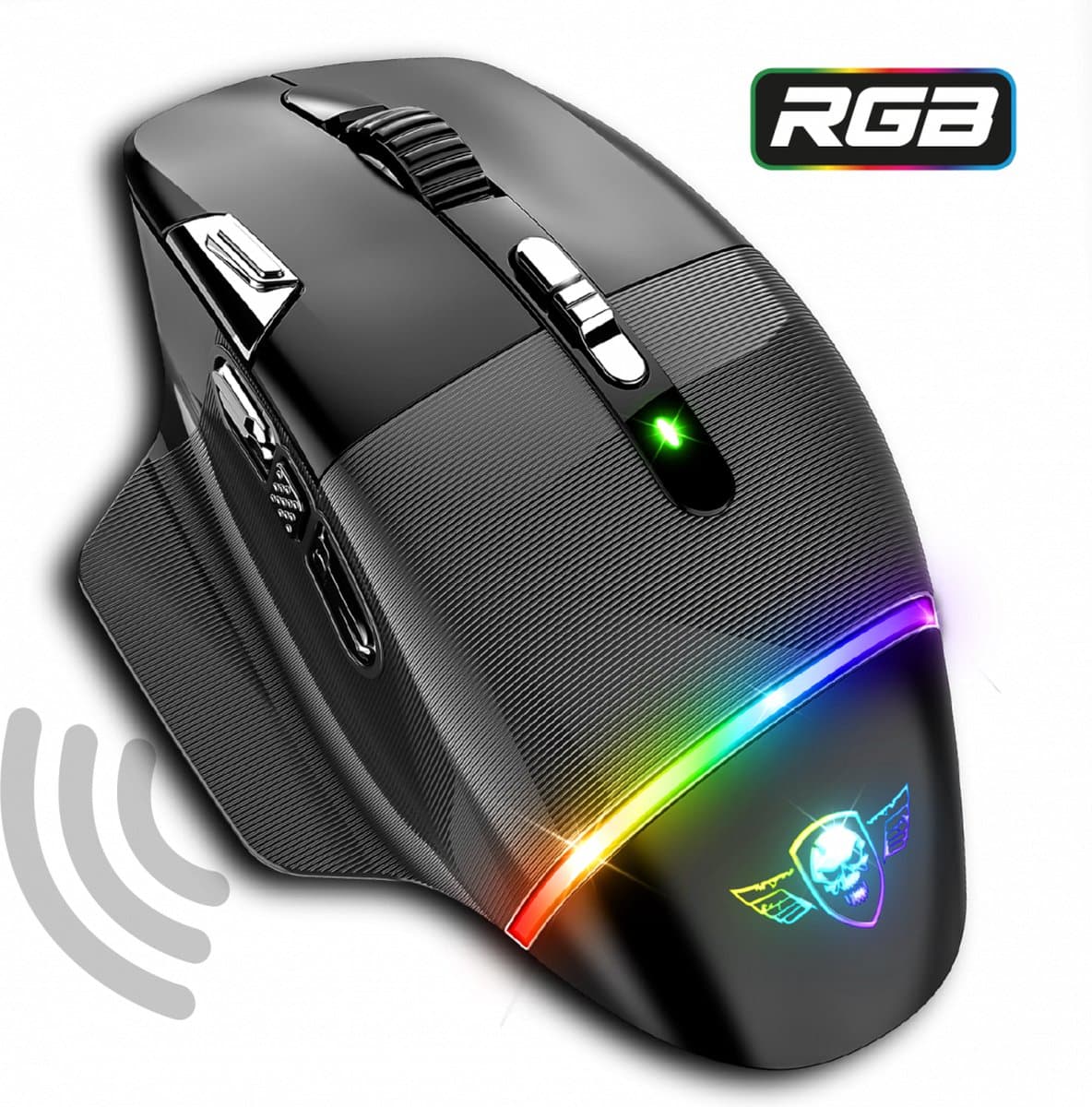 Spirit of gamer XPERT-M800 - Bluetooth Gaming Muis - Draadloze Muis - Ergonomisch - 10.000 DPI - RGB LED Verlichting - Oplaadbaar — afbeelding 1