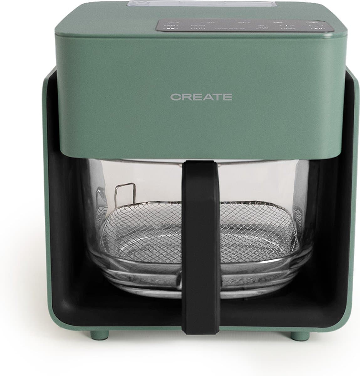 CREATE - Olievrije friteuse van 4,2 L met stoomfunctie - Sage - AIR FRYER CRYSTAL — afbeelding 1