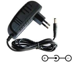 Oplader Adapter - Voeding Stroomadapter - Externe Schijf - Kortsluiting Bescherming - 110 cm Kabel - Zwart