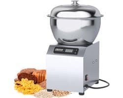 Deegmixer - Kneedmachine Spiraalmixer - Bakkerij Productie - Krachtige 2200W Motor - 5-8 kg - Zilver