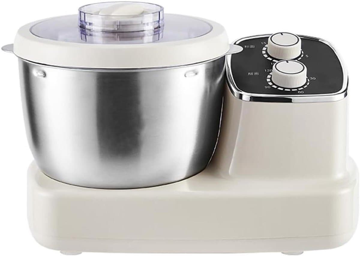 Deegmixer Keukenmachine - Elektrische Mixer - Bakken Koken - 500W Koperen Motor - 5 Liter Kom - Zilver — afbeelding 1