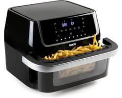 Airfryer met Venster - Hete Lucht Friteuse - Gezond Frituren - Flexibele Capaciteit - 10 Liter - Wit