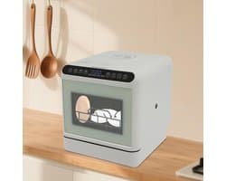 Compacte Vaatwasser - Mini Vaatwasser Tafelmodel - Keuken Gemak - Installatievrij - 41 x 46 x 46 cm - Wit
