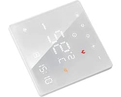 Digitale Thermostaat - Temperatuurregelaar - Thuisverwarming Regelen - Intuïtieve Touch Bediening - 5-70°C Bereik - Wit