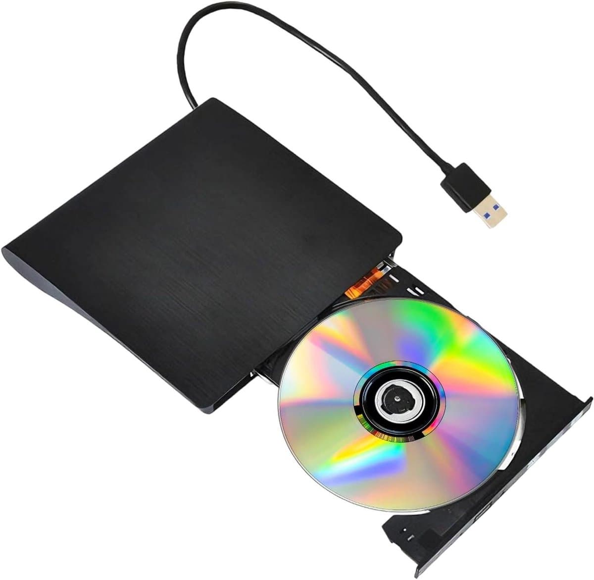Externe schijfstation - USB Disk Reader - Bestandsoverdracht - Plug and Play - 14.7 x 14.5 cm - Zwart — afbeelding 1