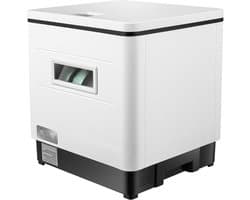 Compacte Vaatwasser - Keuken Hulp - Snel Servies Wassen - 360° Water Spray - 6 Serviessets - Wit Zwart