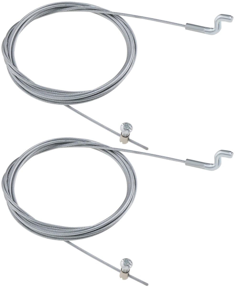 Dailygoods- Gaskabel 2000 mm - Flexibele Kabel - Z-haak Motorremkabel - Staal - Diameter 1,5 mm - Duurzaam en Sterk — afbeelding 1