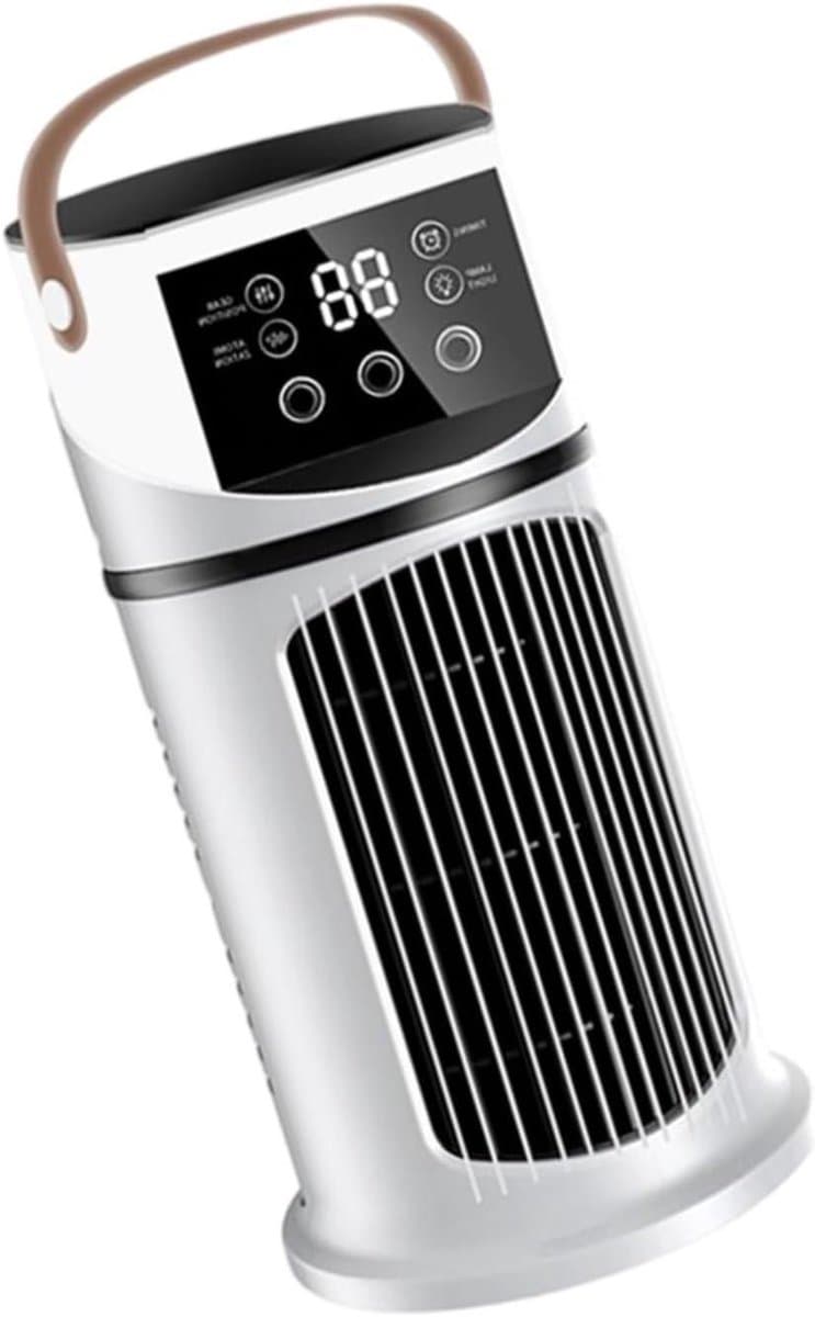 Draagbare Airco - Mini Koeler - Persoonlijke Koeling - 9 Ventilatorstanden - 27 x 155 x 155 cm - Wit — afbeelding 1