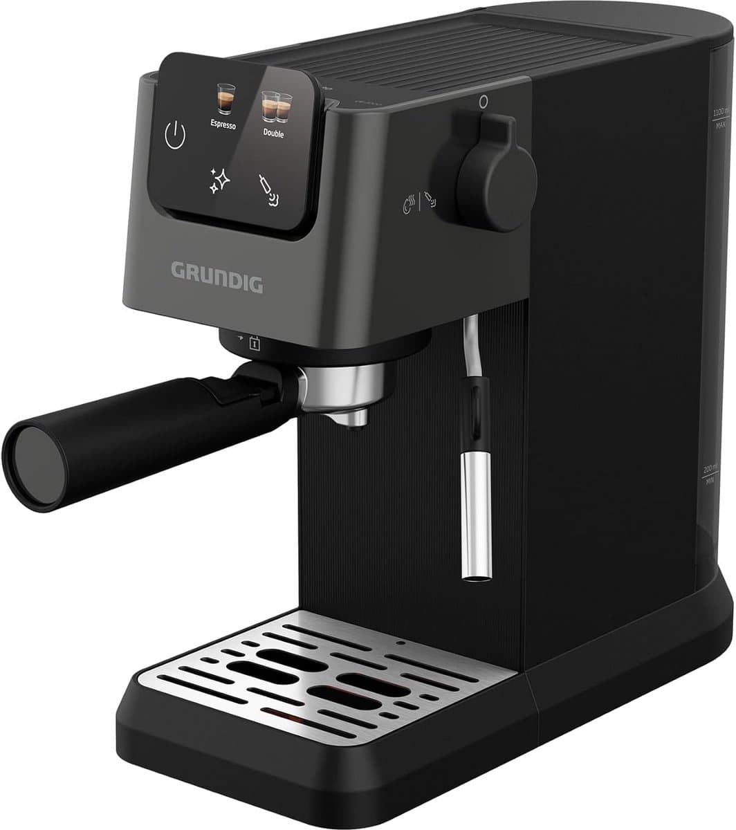 Espressomachine - Koffiezetapparaat - Barista Kwaliteit - Semi-automatische melkopschuimer - 11 Liter - Zwart — afbeelding 1