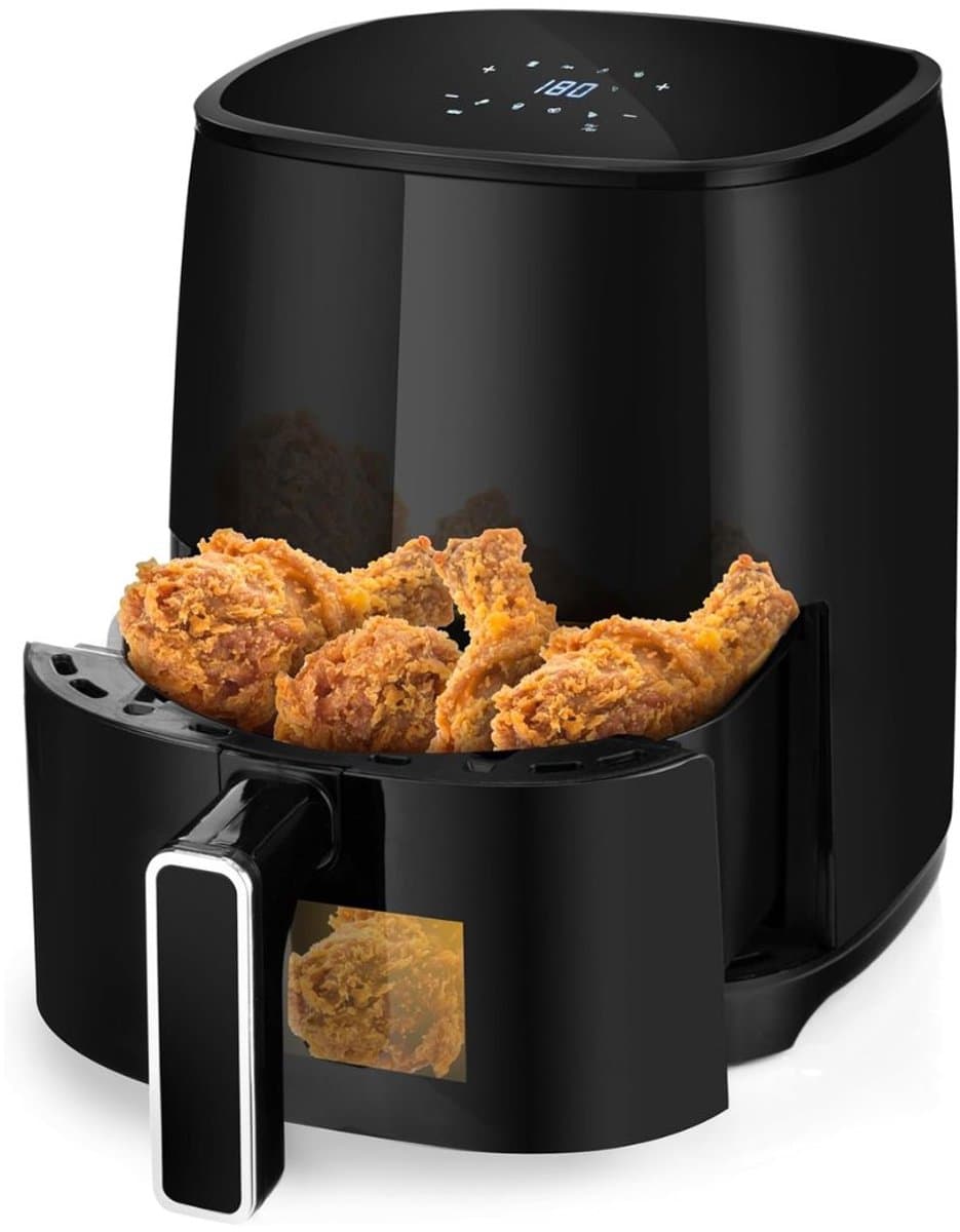 MMP® Mini airfryer - Airfryer - Airfryer klein - Zwart - 25cm x 30cm x 35cm — afbeelding 1