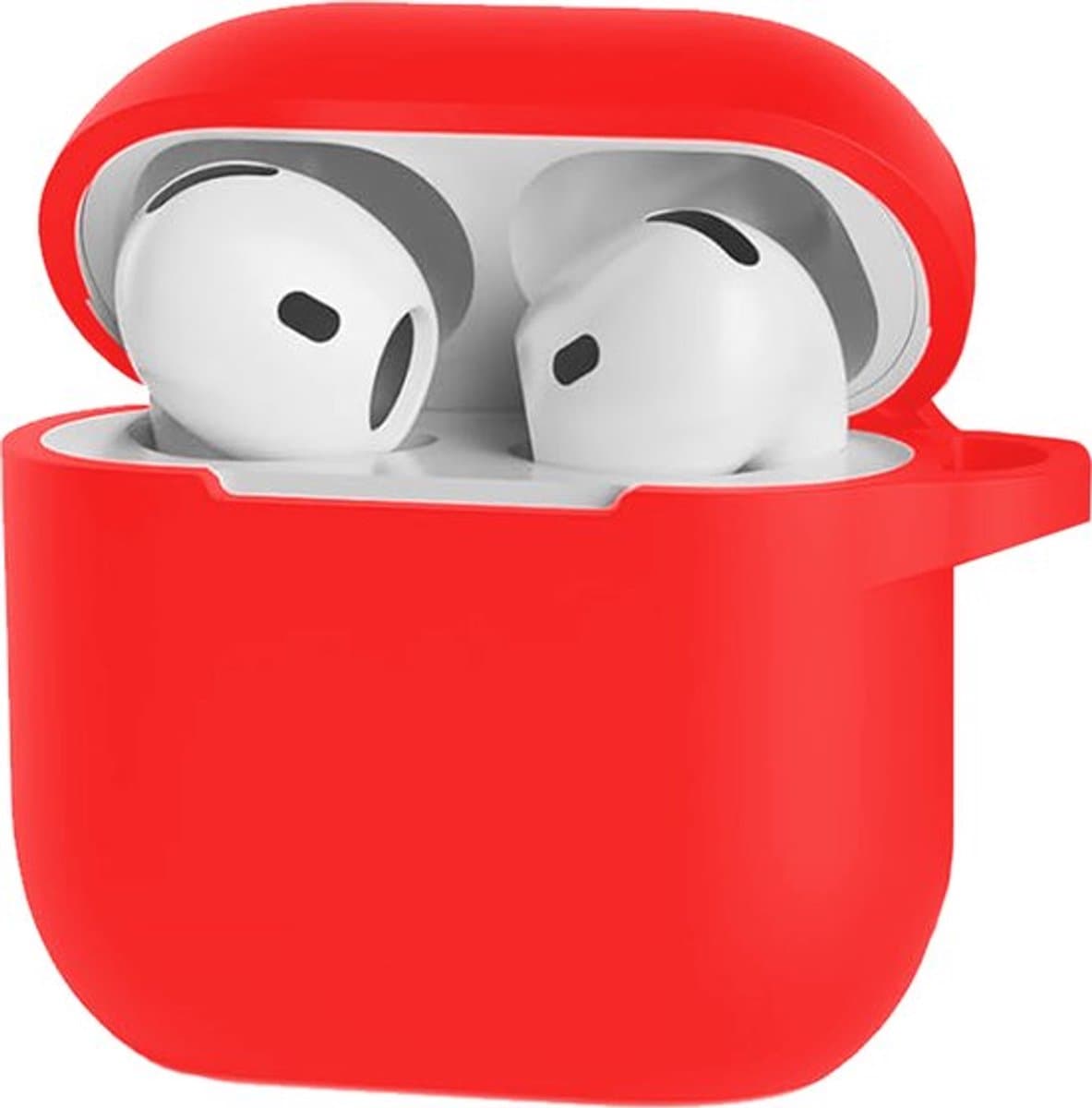 Go Go Gadget - Siliconen hoesje - Geschikt voor Apple AirPods 4 - Rood — afbeelding 1