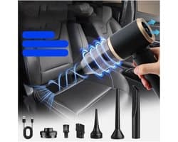 4-in-1 Draadloze Mini Handstofzuiger – Nat & Droog –Auto, Thuis & Kantoor – Compact & Multifunctioneel