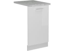 Vaatwasserpaneel Wit Hoogglans 45 cm Marmer Look Keuken Keukenkast