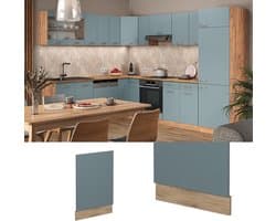 Vaatwasserpaneel - Frontpaneel Keuken - Keuken Upgrade - Modulair Systeem - 45 cm Breed - Blauw-grijs