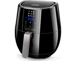 Digitale Airfryer - Heteluchtfriteuse - Gezond Frituren - 9 Voorgeprogrammeerde Menu's - 3.5 Liter - Zwart