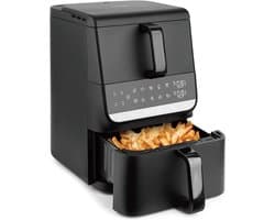 Dubbele Kamer Airfryer - Heteluchtfriteuse XL - Gezond Koken - Sync Finish Functie - 10 Liter Totaal - Zwart