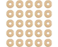 304 Roestvrijstalen Plat Ronde Afstandskralen 10mm - Set van 100 Stuks - Gouden Metalen Schijf Kralen voor Sieraden Maken