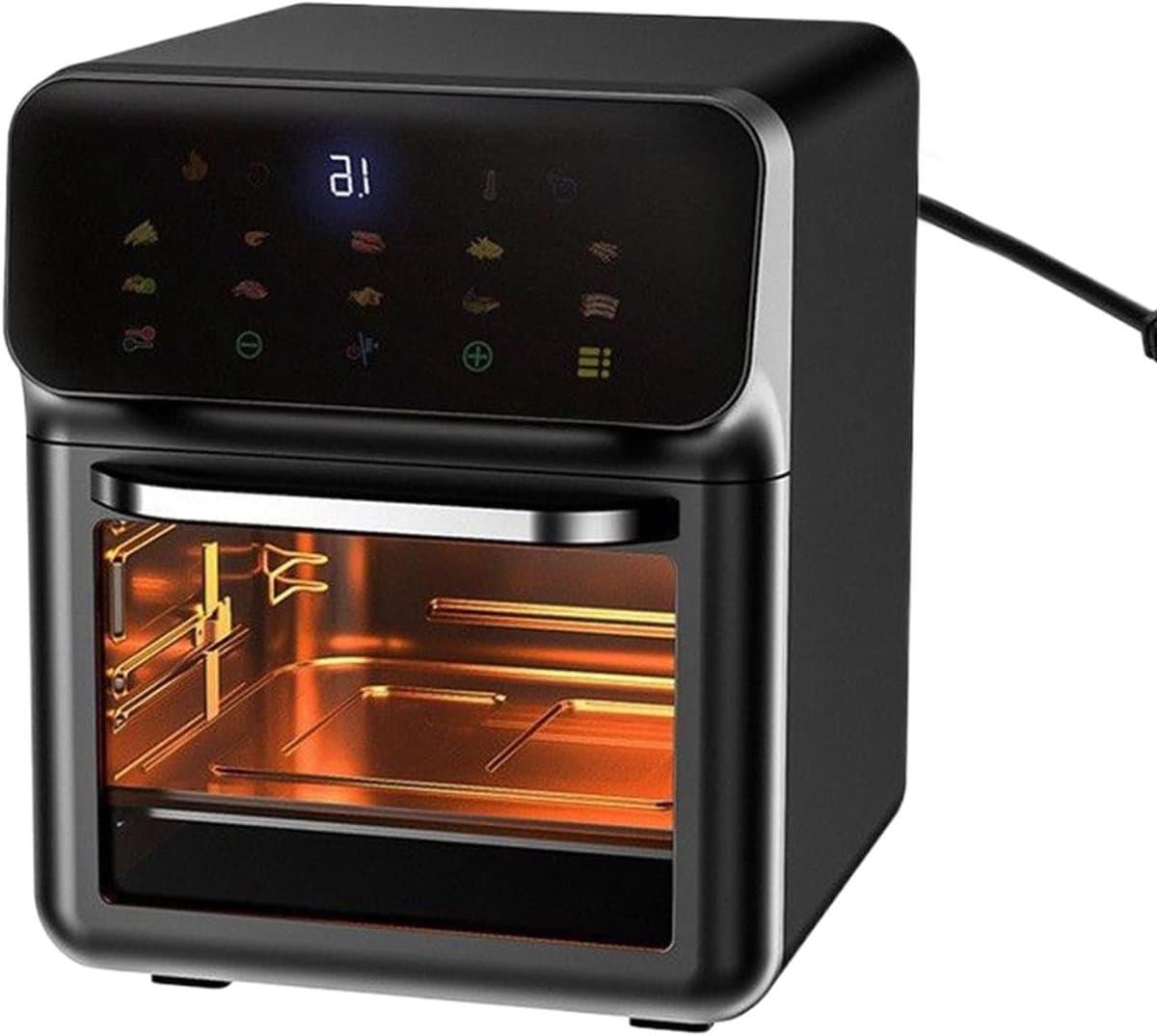 Heteluchtoven Airfryer - Keukenoven - Veelzijdig Koken - 3D Luchtcirculatie - 18 Liter - Zwart — afbeelding 1