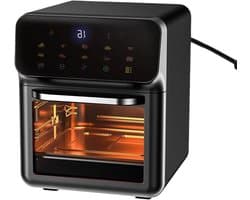 Heteluchtoven Airfryer - Keukenoven - Veelzijdig Koken - 3D Luchtcirculatie - 18 Liter - Zwart