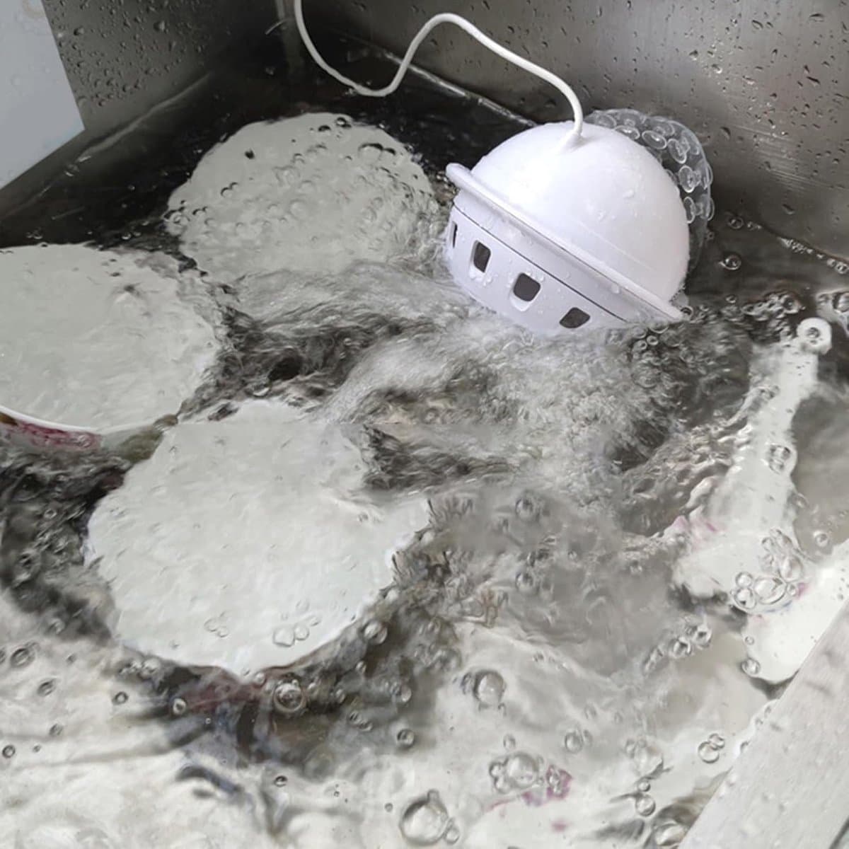 Draagbare Vaatwasser - Kleine Schotelreiniger - Efficiënt Schoonmaken - Hogedruk Technologie - 13 cm - Groen — afbeelding 1