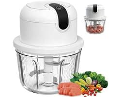 Keukenmachine - Mini hakker - Ingrediënten bereiden - Compact ontwerp - 1.5 liter - Zilver