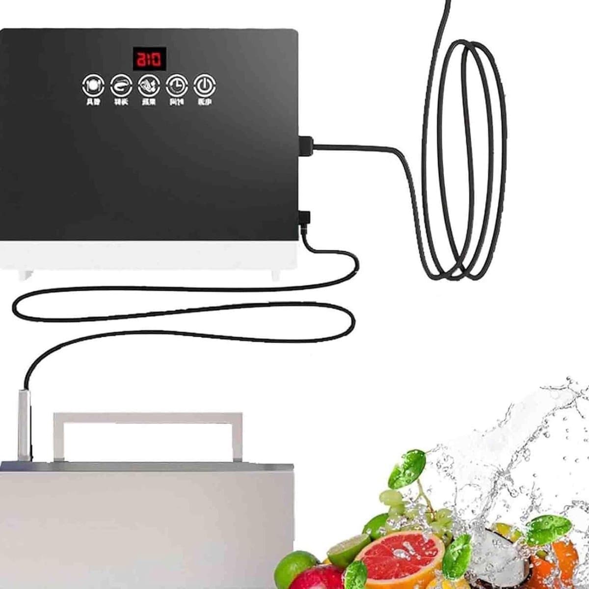 Draagbare Vaatwasser - Compacte Afwasser - Snel Afwassen - Multifunctioneel Reinigen - 360W Vermogen - Zilver — afbeelding 1