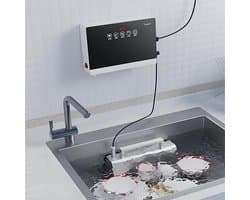 Draagbare Vaatwasser - Compacte Afwasser - Efficiënt Reinigen - Geen Installatie Nodig - Ruimtebesparend Ontwerp - Roestvrij Staal