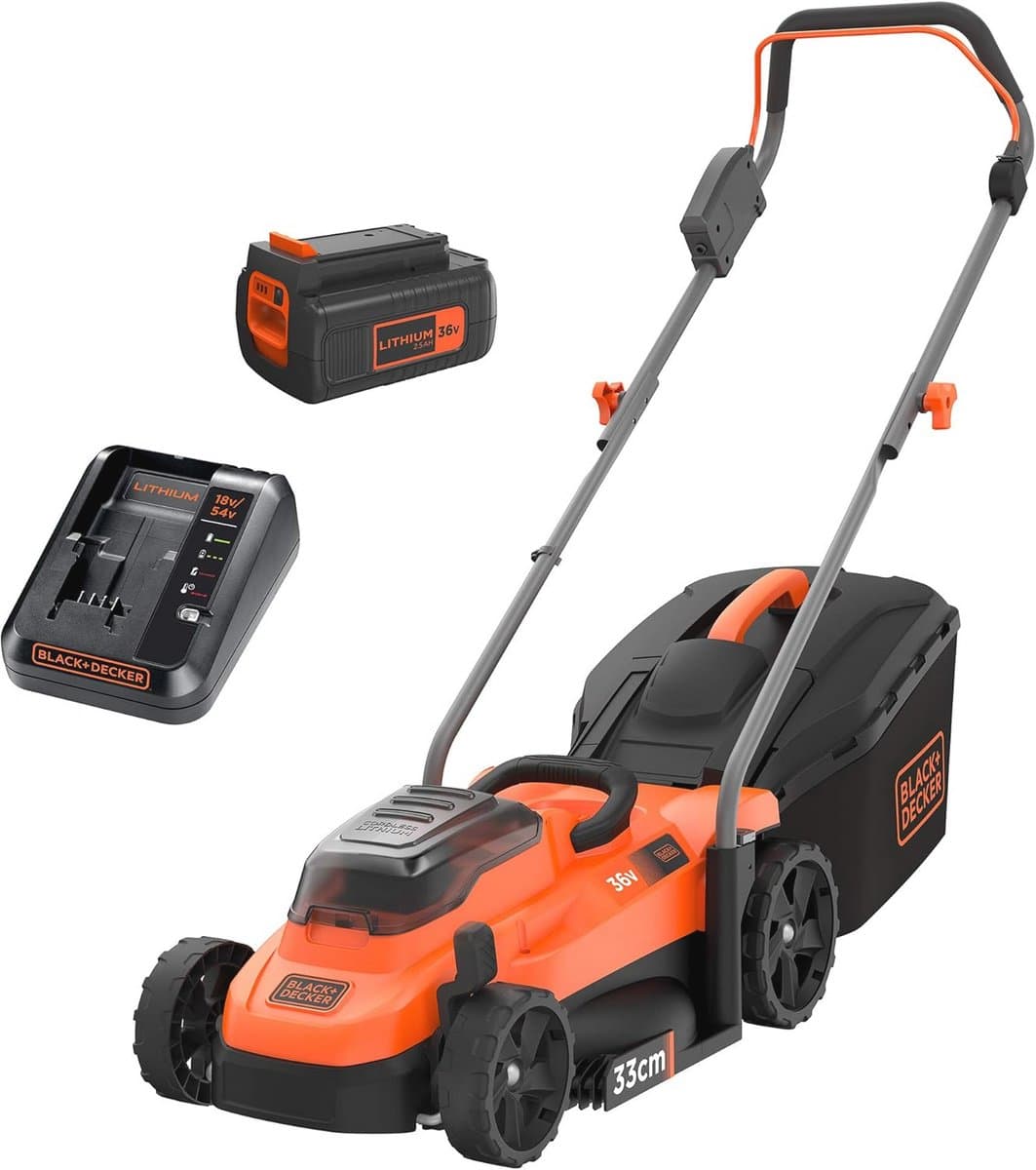 Accugrasmaaier 36V met 33 cm maaibreedte - Ideaal voor middelgrote gazons tot 250 m² — afbeelding 1