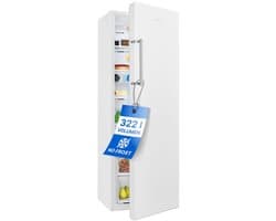 Bomann VS 7345 – Kastmodel Koelkast zonder vriesvak – 172cm hoog - super koelen - 322 Liter – Stil (38dB) - Wit