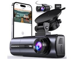 Dashcam 3-kanaals 1080P voor en binnen met auto