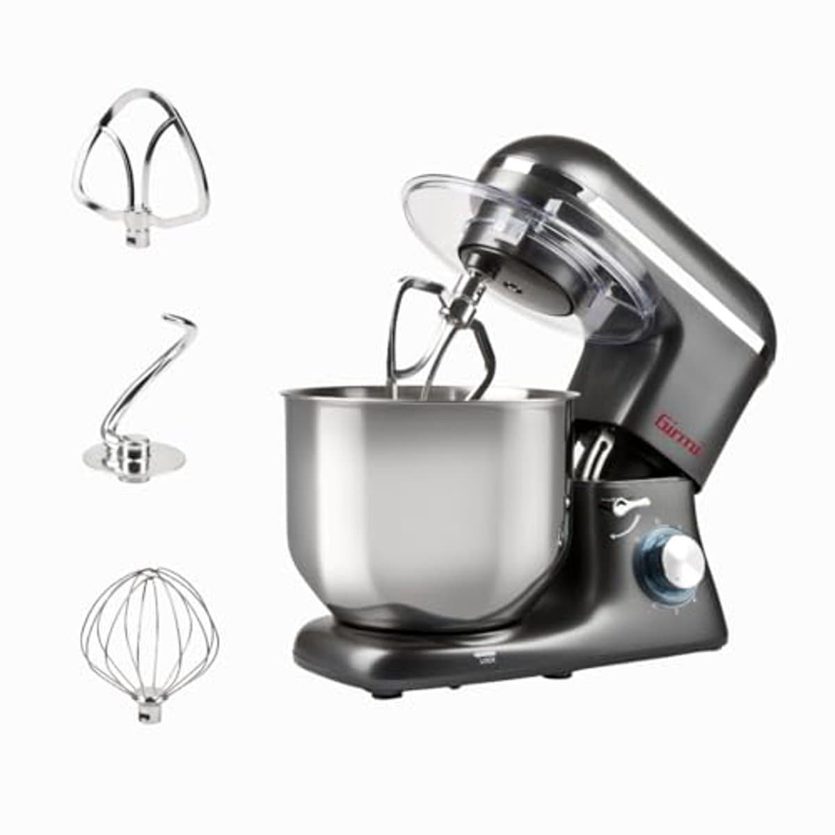 Kneedmachine 8L - meerdere accessoires, 1800W, ideaal voor deeg en meer — afbeelding 1