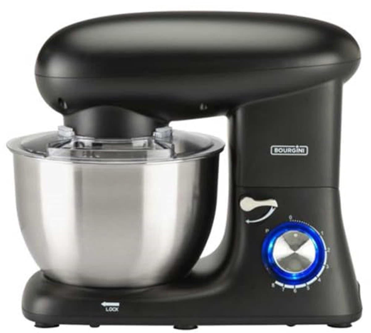 Foodprocessor 5.5 Liter Zwart met 8 Snelheden en Pulsefunctie — afbeelding 1