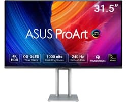 ASUS ProArt Display OLED PA32UCDM - Professional Monitor - 4K UHD - QD-OLED - USB-C 96W Power Delivery - 240Hz - 0.1ms - 32 Inch