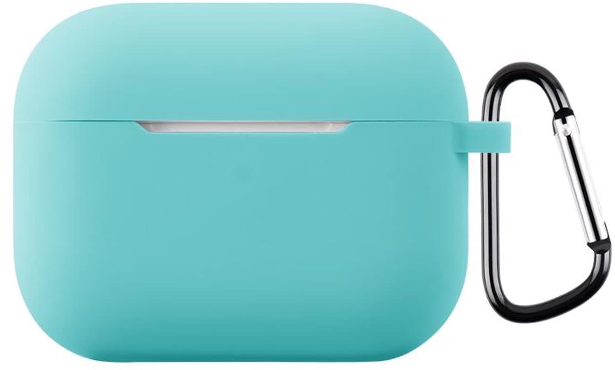 Telestore - hoesje geschikt voor AirPods Pro 3 soft case cover - mint groen - TPU hoesje Beschermhoes - AirPods Pro 3 Cover - AirPods Pro 3 hoesje - Geschikt voor Apple AirPods Pro 3 - gel hoesje met sleutelhanger — afbeelding 1