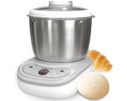 Elektrische deegroerder met 7 liter capaciteit en fermentfunctie voor brood- en pizzadeeg