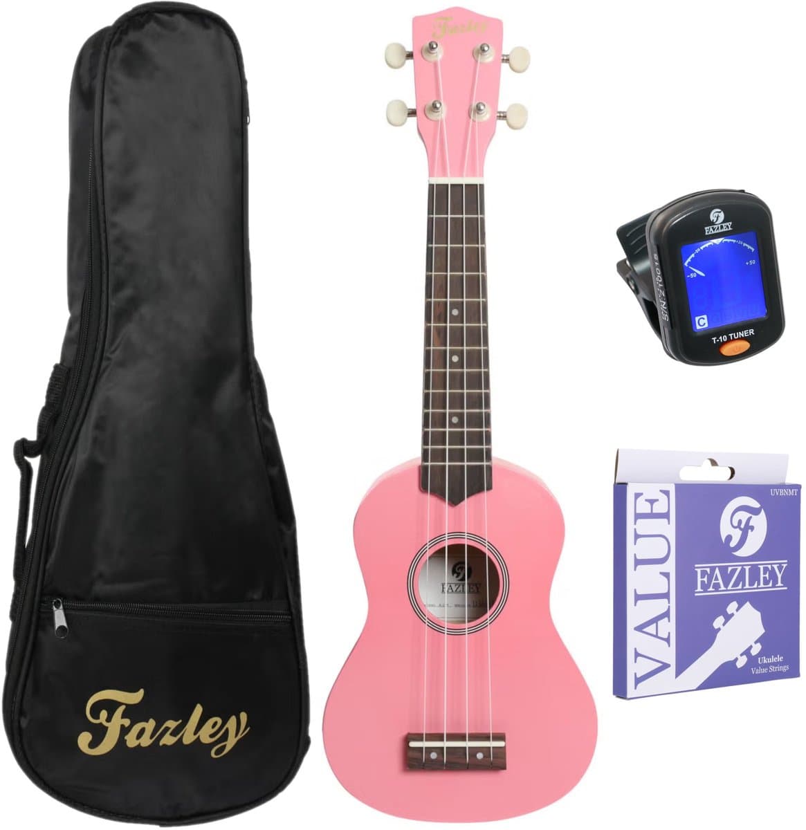 Sopraan Ukulele - Complete Starterset - Voor Beginners - Linde Body - Incl. Tas, Tuner, Draagriem, Standaard & Extra Snaren - Naturel — afbeelding 1