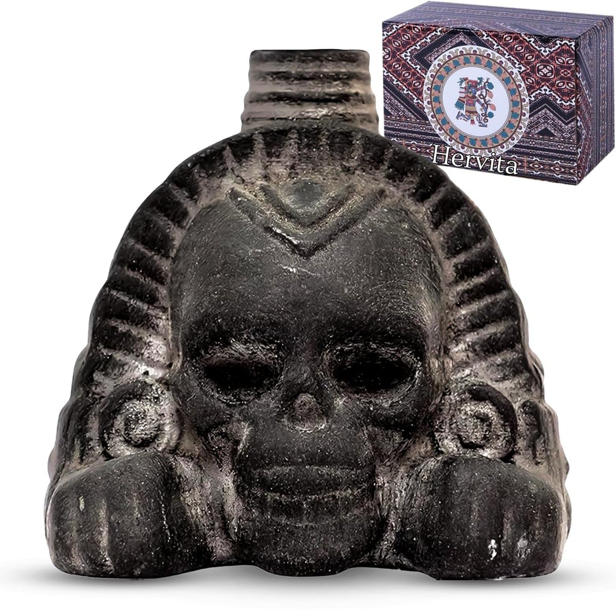 Aztec Death Whistle - Sphinx Doodshoofd - Schreeuwende Fluit - Handgemaakt - Tot 120 Decibel - Azteekse Doodsfluit — afbeelding 1