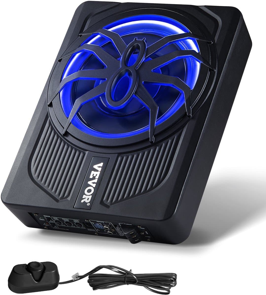 VEVOR Auto-Subwoofer Onder de Stoel 440 W Slank Actief Subwoofersysteem 254mm — afbeelding 1