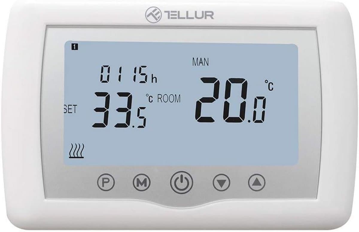 Slimme Wifi Thermostaat met App Bediening, Spraakbesturing (Alexa/Google), Programmeerbaar en Vorstbeveiliging — afbeelding 1