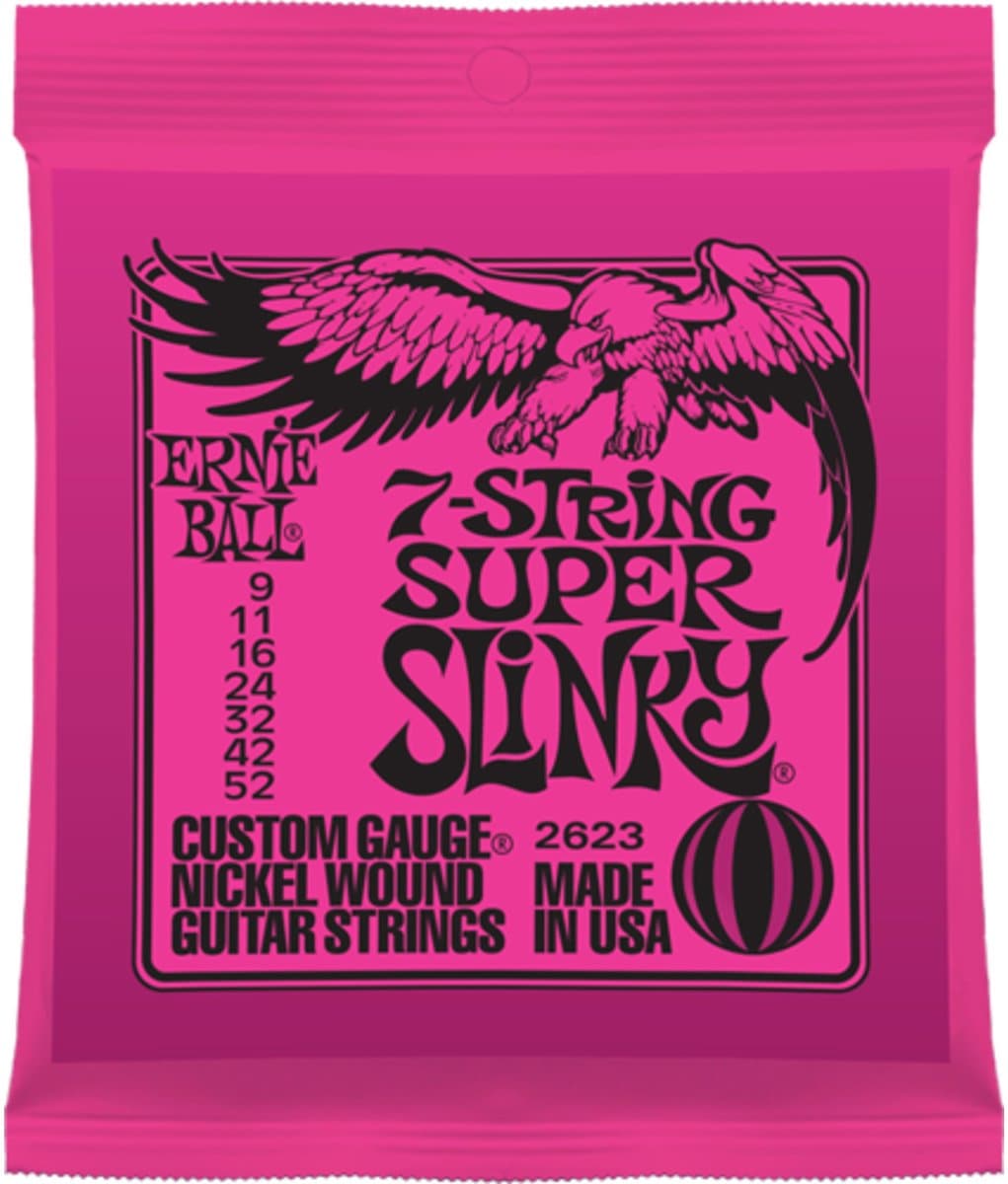 Ernie Ball 2623 Super Light elektrische gitaarsnaren 7-snarig (009-052) — afbeelding 1