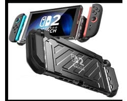 Supcase Unicorn Beetle PRO Case geschikt voor Nintendo Switch 2 - Dockable & Ergonomisch - Zwart
