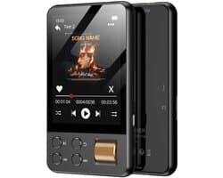 SNJY® MP3 Speler Bluetooth - MP4 Speler - Muziek Speler - 64GB - Touchscreen - Zwart