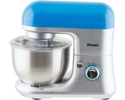 Krachtige Keukenmachine met Mengkom 4L en 6 Snelheden 650W Blauw