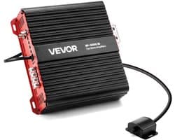 VEVOR Monoblock Auto-Versterker 3000 W Rms Max 1/2/4 Ohm, Audioversterker (Klasse D / 1-Kanaals) met Afstandsbediening voor Subwooferniveau, Laagdoorlaatfilter, Basversterking en Volumeregeling