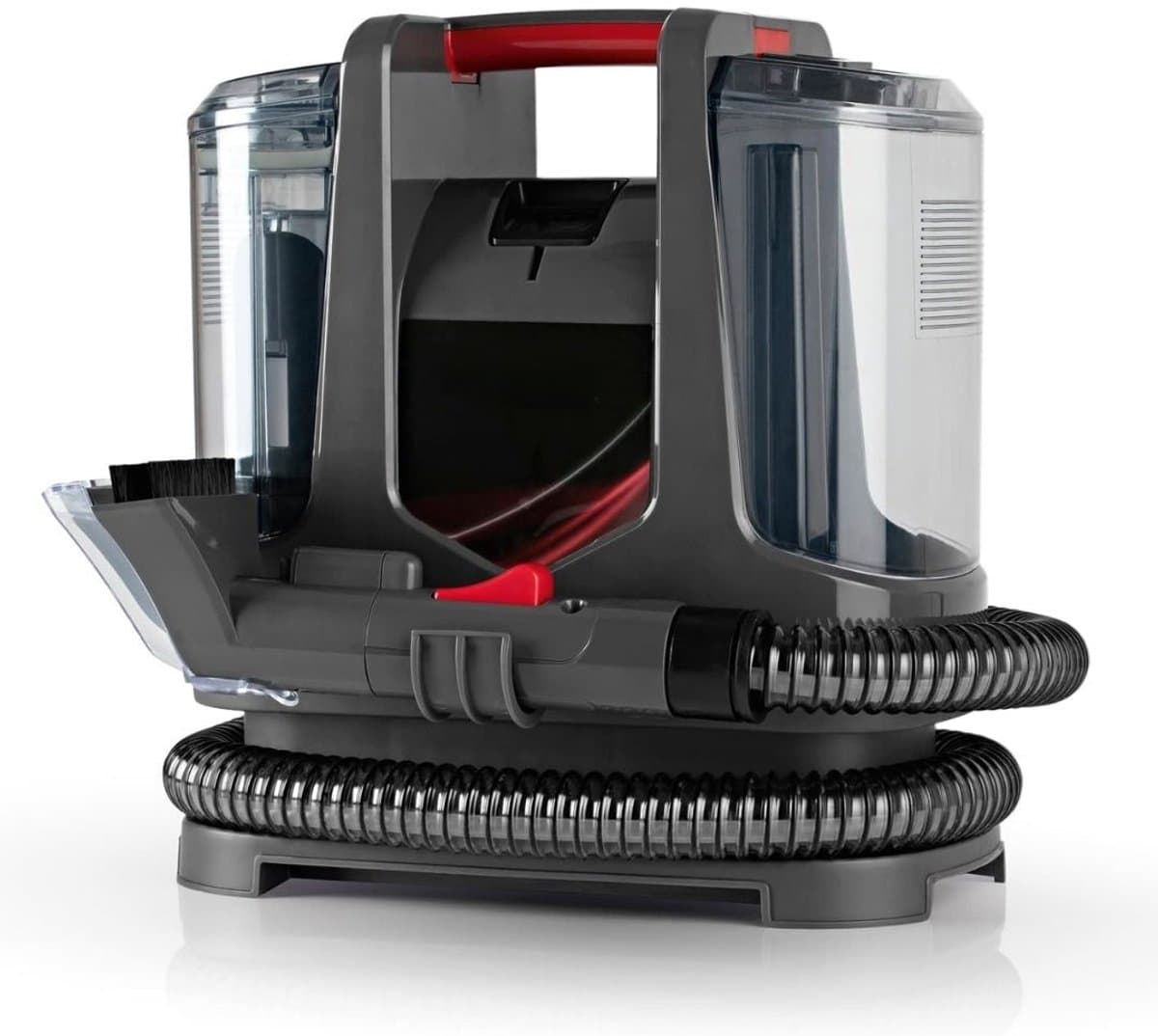 Aura® Tapijtreiniger machine - Tapijtreiniger - Tapijtreiniger apparaat - Antraciet/Rood- 16cm x 29cm x 27cm — afbeelding 1